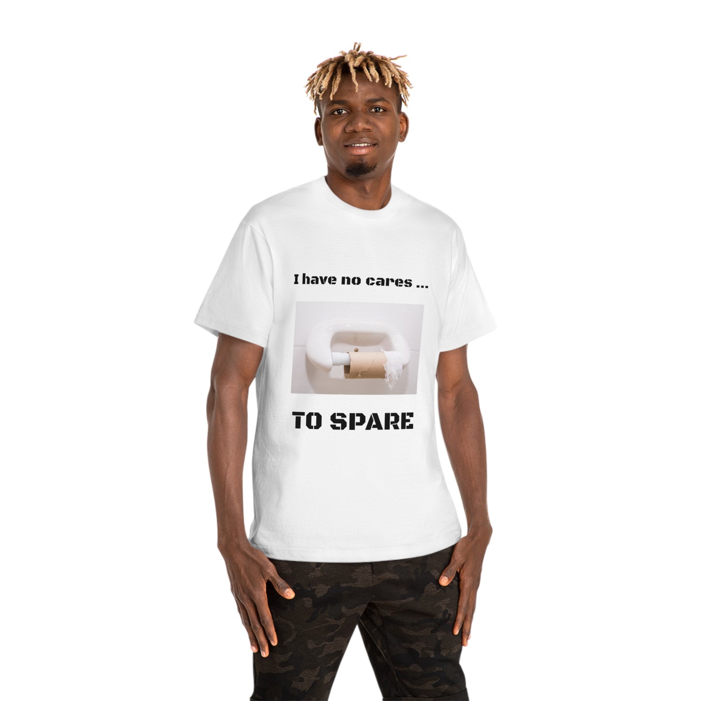 T-shirt Men's Not a Care to Spare Design